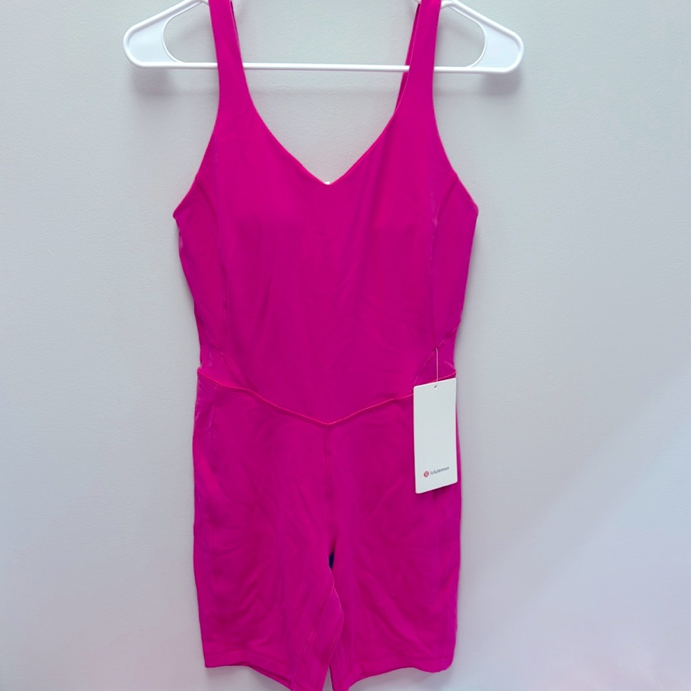 Lululemon Bodysuit Sonic Pink NWT size 8